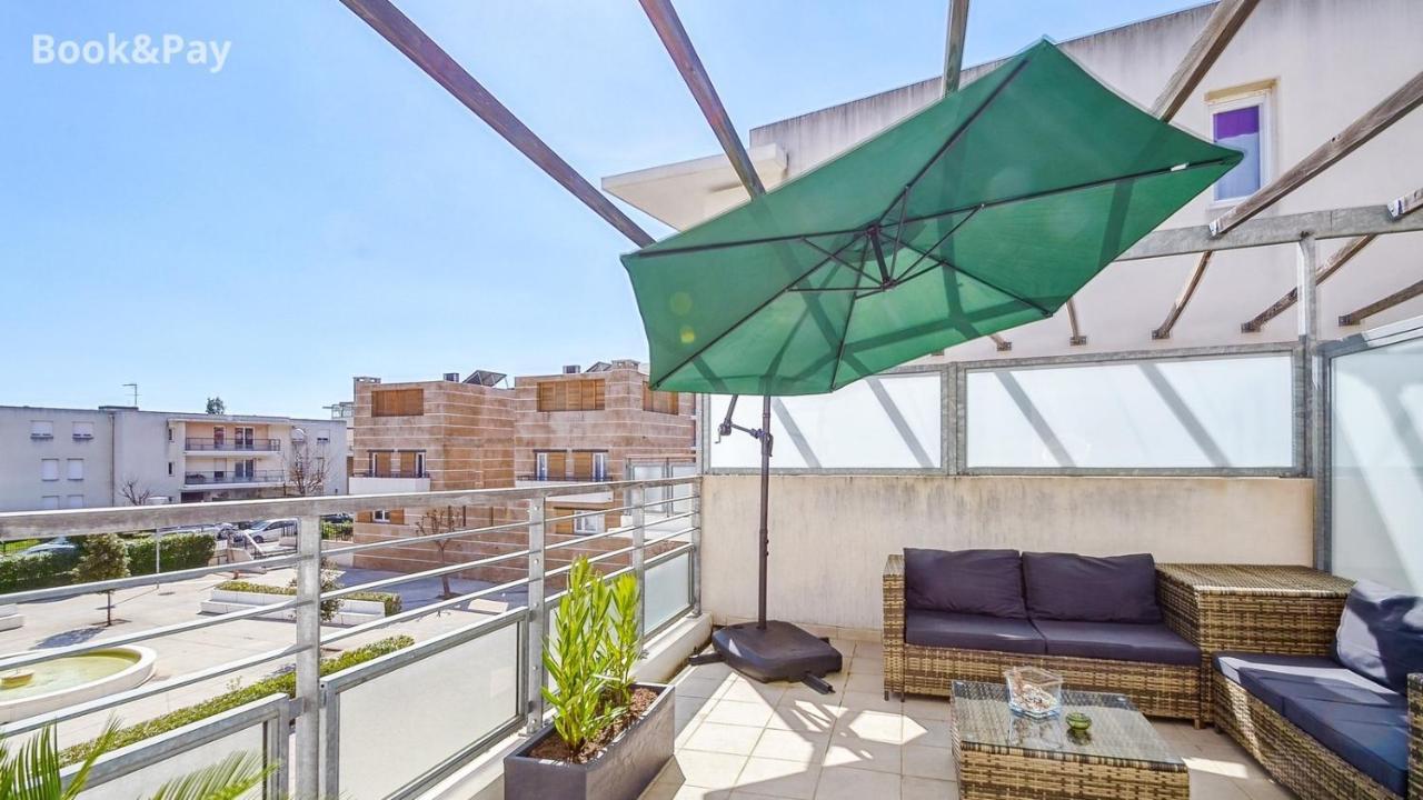 לה קיוטאט Les Alouettes Studio Avec Terrasse, Garage Et Piscine מראה חיצוני תמונה